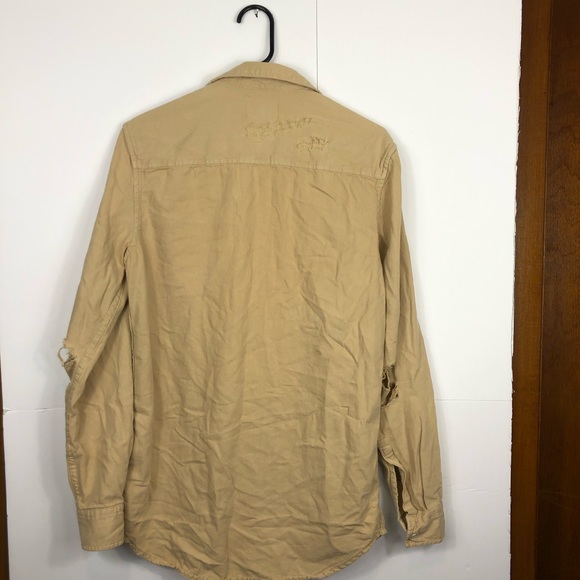 Topman Distressed Twill Shirt Sz S - Picture 9 of 12